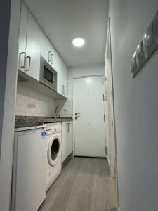 Kuchyň nebo kuchyňský kout v ubytování Loft Calypso