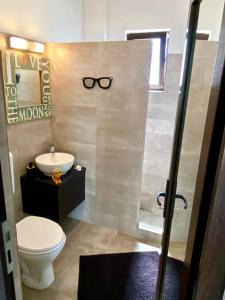 Et badeværelse på Teissey Blue