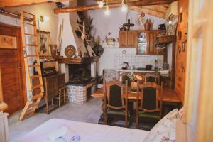Kuchyň nebo kuchyňský kout v ubytování Mobile Homes Bilice