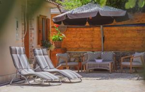 Patio nebo venkovní prostory v ubytování Mobile Homes Bilice