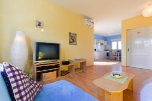 TV a/nebo společenská místnost v ubytování Paklina apartments