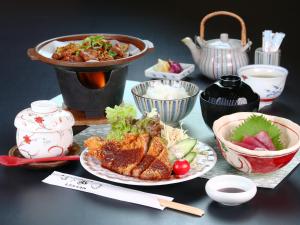傳統日式旅館或附近的食物