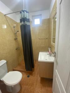 ビャラにあるBelvedere Apartmentsのバスルーム(トイレ、洗面台、シャワー付)