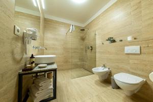 Koupelna v ubytování Wellness Hotel Pivovar Monopol