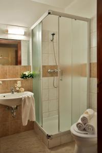 Koupelna v ubytování Hotel Rittinger