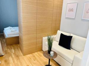 Posteľ alebo postele v izbe v ubytovaní ZEUS Design Apartment Erlach #62