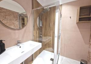 Koupelna v ubytování B&B Tra le vie del borgo