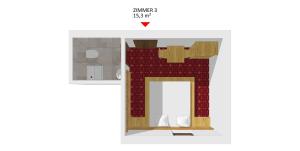 Plan piętra w obiekcie "Adamerhof"