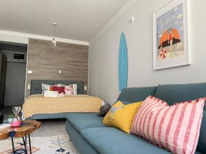 Posezení v ubytování A chic lakeside dig - Alexandra Apartment Fonyod