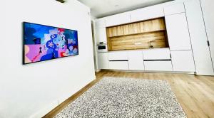Kuchyň nebo kuchyňský kout v ubytování BEST LOFT NEAR REAL MADRID STADIUM