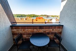Balkón alebo terasa v ubytovaní Apartament z Widokiem
