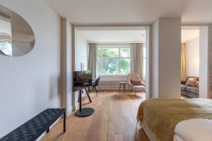 Postel nebo postele na pokoji v ubytování Romantik Seehotel Sonne