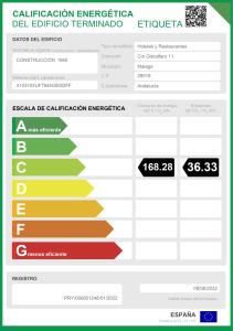 Certificado, premio, señal o documento que está expuesto en Parador de Málaga Gibralfaro