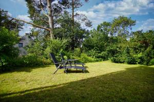 Zahrada ubytování moderne Ferienwohnung mit Sauna und Terrasse - Ferienresidenz Zwei Bodden 112