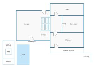 The floor plan of Villa Terpsy by Villa Plus