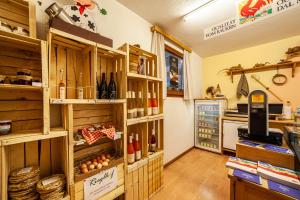 Kuchyň nebo kuchyňský kout v ubytování Rieglhof Apartment Kükennest