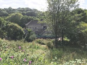 une ancienne maison en pierre au milieu d'un champ dans l'établissement Your luxurious and secluded retreat in Cornwall, à Helston