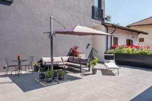 Zahrada ubytování Luisl Hof - Apartment Herbae