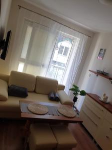 Et opholdsområde på Apartament w Rezydencji Bursztyn