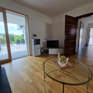 TV a/nebo společenská místnost v ubytování Comfy Plaza