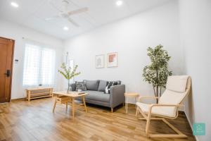 Χώρος καθιστικού στο Jomstay MUJI 19 & 7 INN Ipoh Garden 8-10 pax