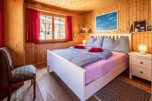 Postel nebo postele na pokoji v ubytování Chalet Annabelle