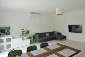 TV a/nebo společenská místnost v ubytování Sz36 Apartman