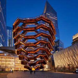 a tall building in a city with tall buildings at Family Apartment in Excellent Sector of New York in New York