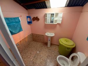 Vonios kambarys apgyvendinimo įstaigoje Eco Hotel Campo Verde