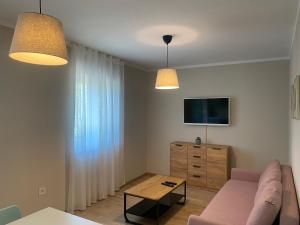 Televízia a/alebo spoločenská miestnosť v ubytovaní M Plus Residence