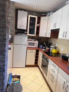 A kitchen or kitchenette at Balatonakarattya Magaspart Még 13 kép