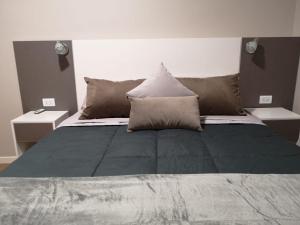 a bedroom with a large bed with pillows on it at Precioso Departamento - Excelente ubicación in Mendoza