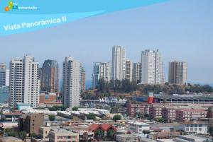 a view of a city with tall buildings at MV Homestudio in Viña del Mar
