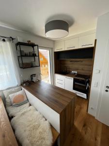 Kuchnia lub aneks kuchenny w obiekcie JARA APARTMENT- Ramsau am Dachstein