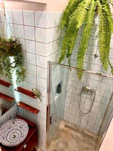 Koupelna v ubytování Thermal Apartmanok Ráday 4 - Zendaya
