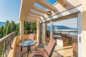 Μπαλκόνι ή βεράντα στο Donja Lastva Panoramic Views