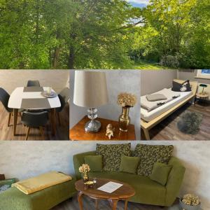 Χώρος καθιστικού στο Schöne kleine Wohnung