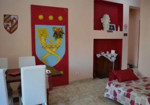 A bed or beds in a room at B&B Aquino in Terrazza