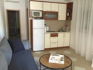 Kuchyň nebo kuchyňský kout v ubytování Apartmani Ruzmarin