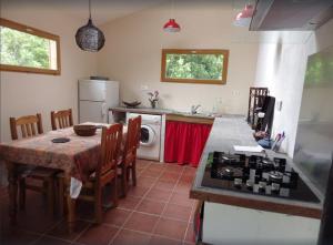 Kuchyňa alebo kuchynka v ubytovaní petite maison dans les pins