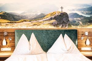 Ein allgemeiner Bergblick oder ein Berglick von der Ferienwohnung aus