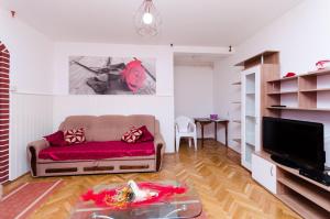 TV a/nebo společenská místnost v ubytování Apartments VESNA