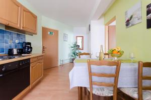 Kuchyň nebo kuchyňský kout v ubytování Apartments Damir