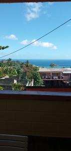a view of the ocean from a train window at Le Rahma in Sada
