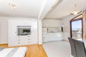 TV a/nebo společenská místnost v ubytování Apartments Drazen