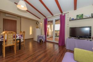 TV a/nebo společenská místnost v ubytování Apartments Josip