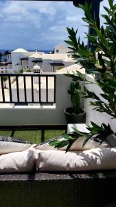 Balkón nebo terasa v ubytování Casa Mykonos 1° linea de mar en Playa Blanca