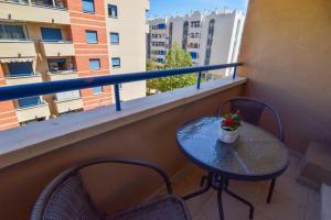 Balkón alebo terasa v ubytovaní LetMalaga Huelin beach