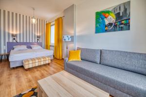Ένα ή περισσότερα κρεβάτια σε δωμάτιο στο Lido Dom Przy Plaży