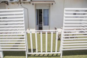 A balcony or terrace at BluRiva Hotel